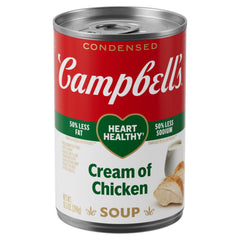Campbell's Heart Healthy Cream of Chicken Soup can ready for quick meals.