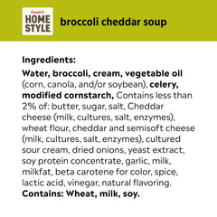 Serving bowl of Campbell's Homestyle Broccoli Cheddar, quick dinner or lunch