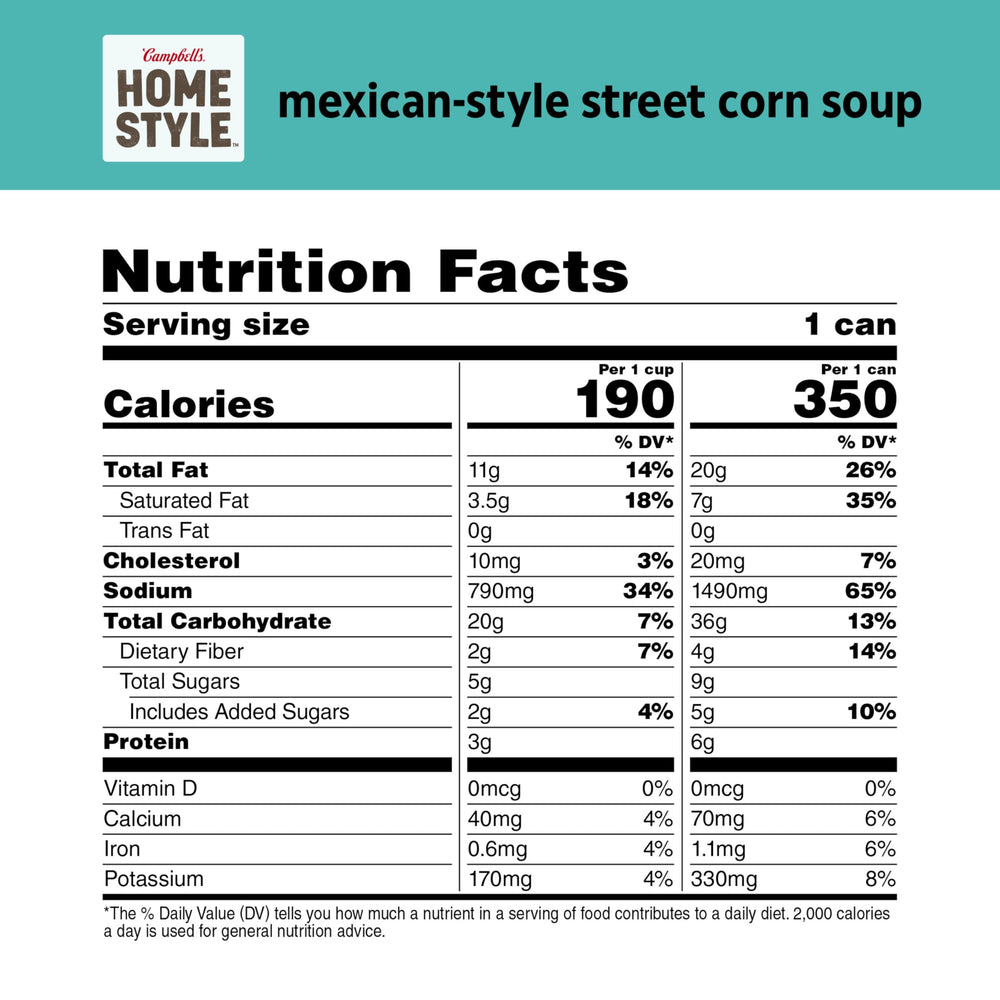 Campbell's Homestyle Mexican Style Street Corn Soup bowl, perfect for a comforting solitary meal.