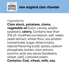 Campbell's Homestyle clam chowder crackers served—classic pairing idea