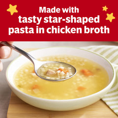 Campbells Chicken chunks in broth offer tender texture for little mouths.