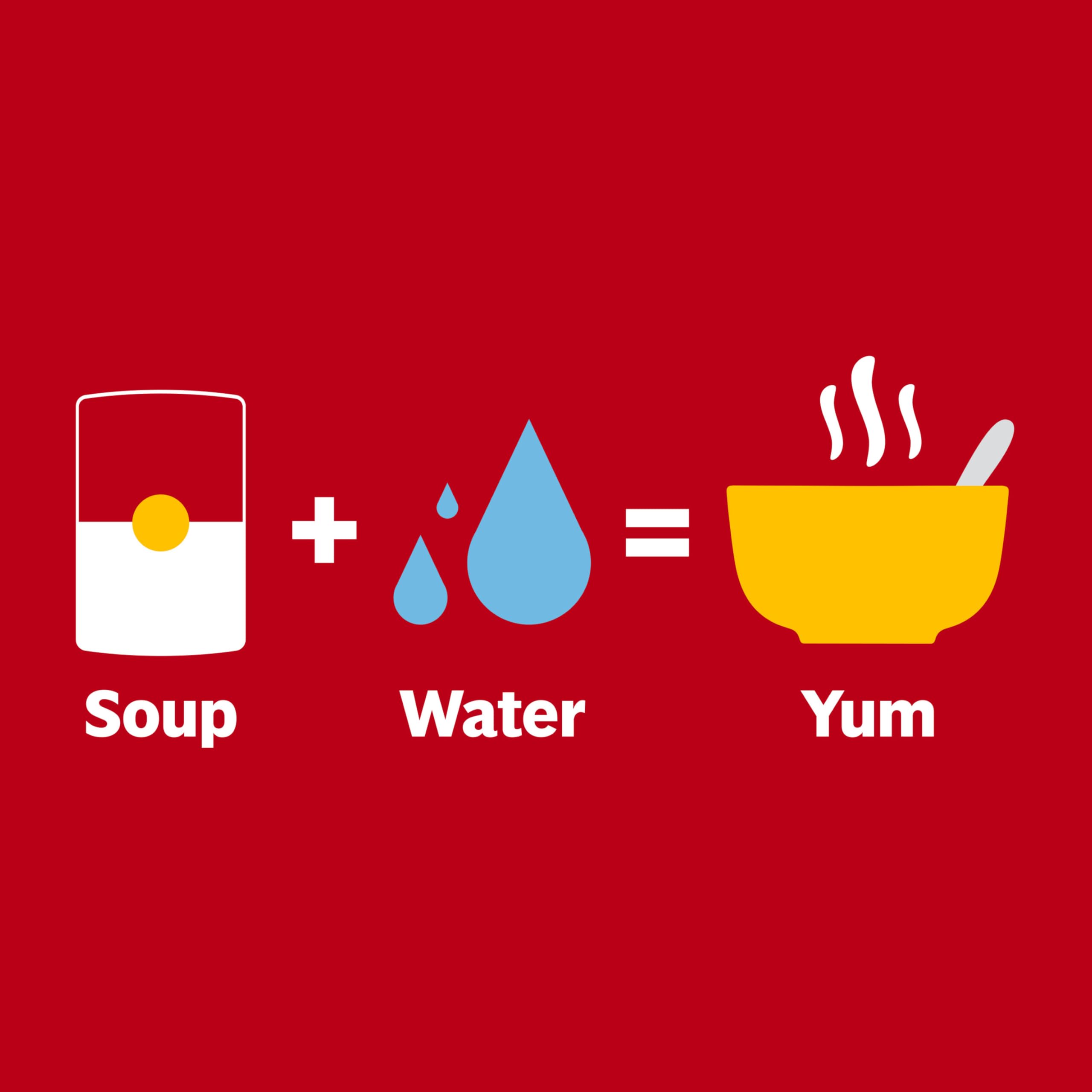 Campbell's PAW Patrol Kids Soup label highlighting no artificial colors