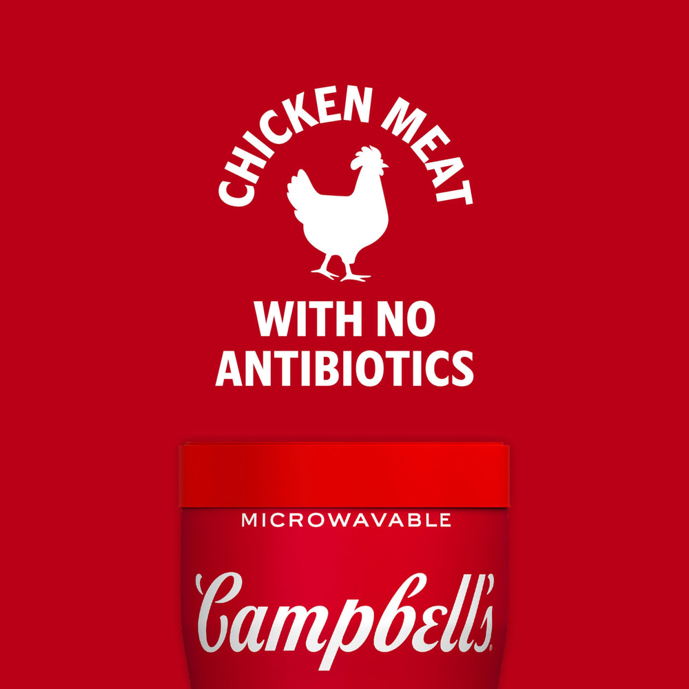 Campbell's Sipping Soup microwave-ready cup enables fast, convenient meals.