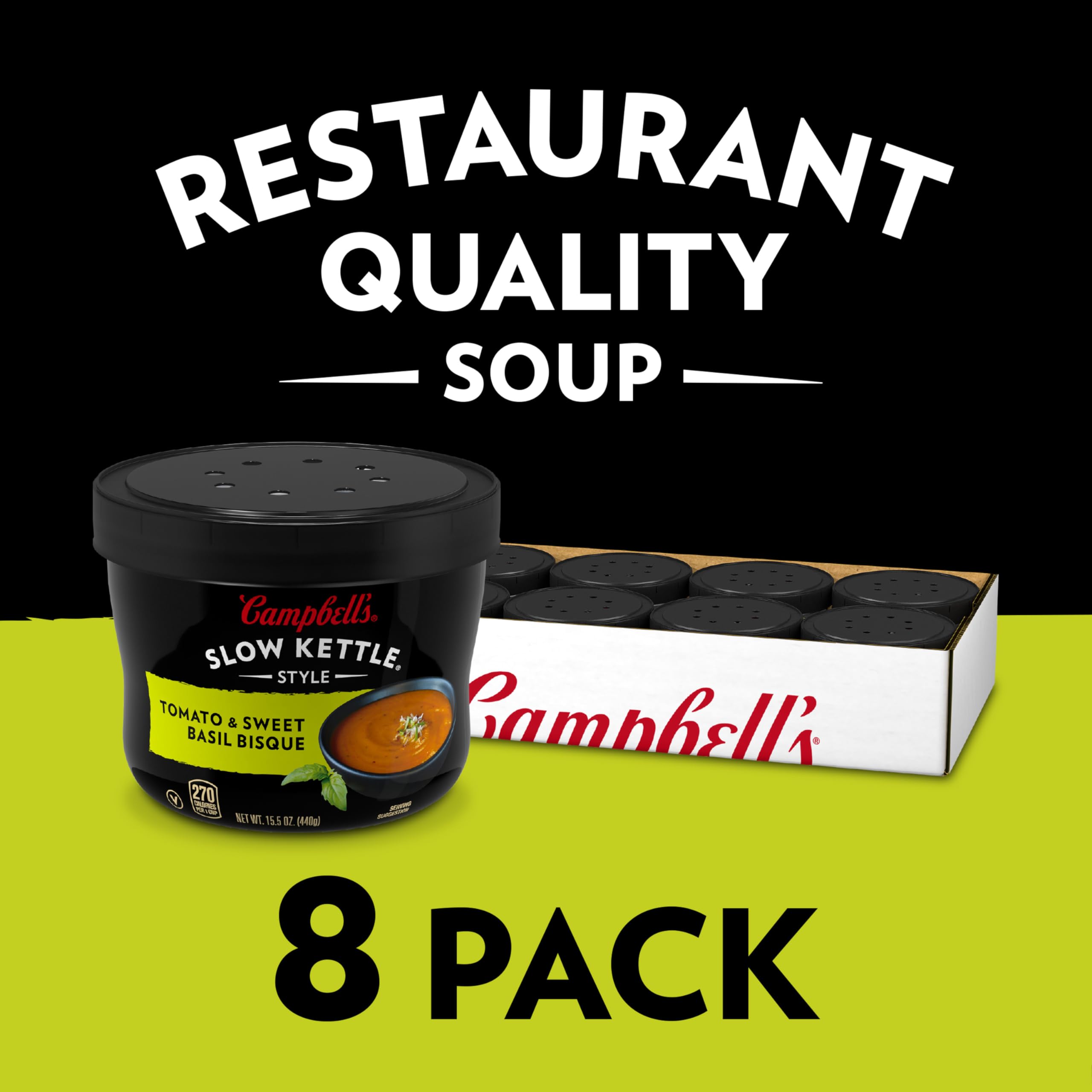 Campbell's Slow Kettle Bisque texture close-up showing creamy richness.