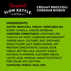 Microwave-safe bowl with Campbell's Slow Kettle bisque ready in minutes.