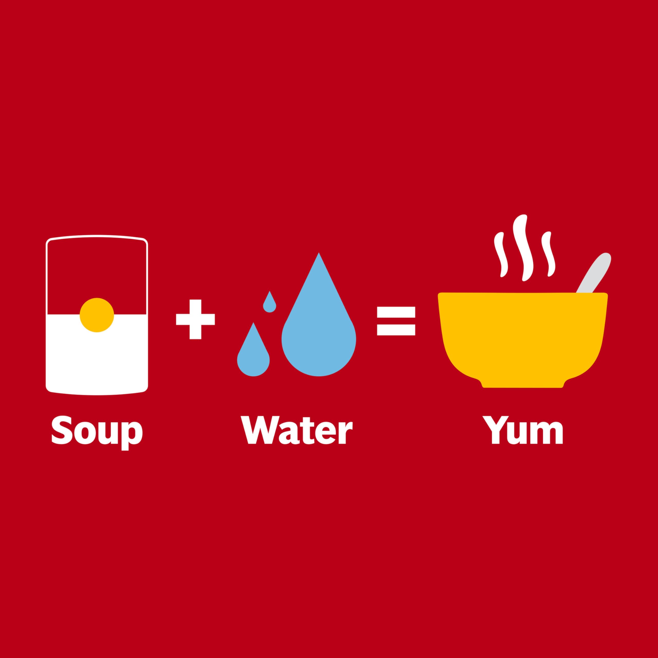 Pair Campbell's soup with Goldfish Crackers for a quick snack idea
