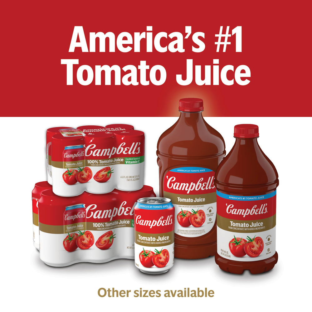 Campbell's 6-pack display, ready for pantry or fridge storage.