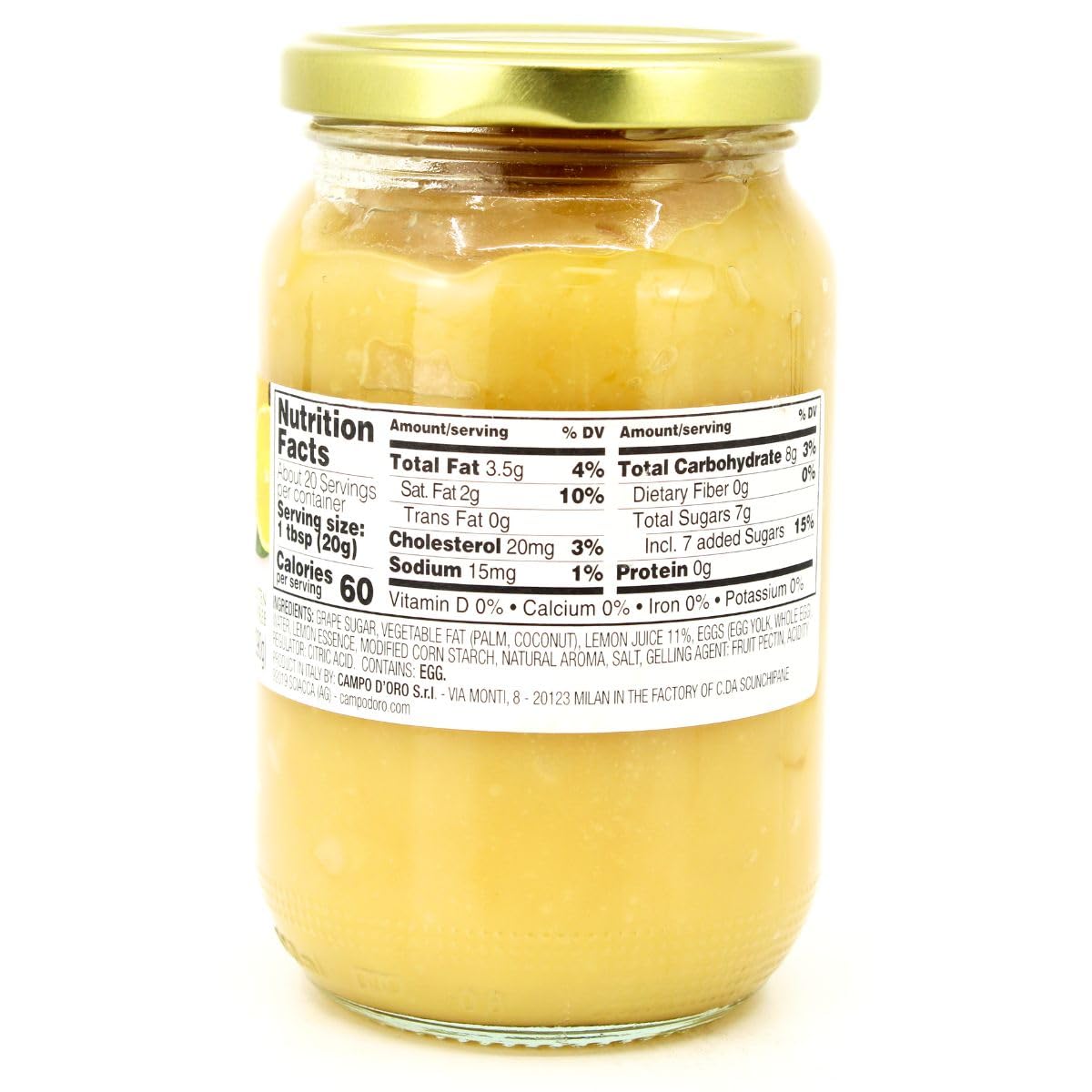 CAMPO D'ORO Lemon Curd on toast highlighting bright citrus flavor