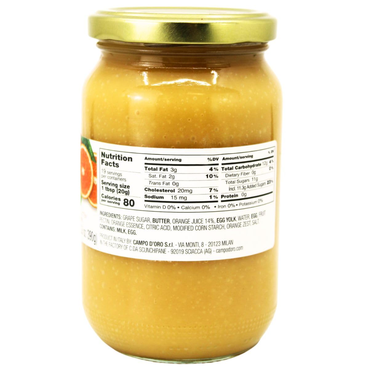 CAMPO D'ORO orange curd with panettone, Italian holiday indulgence