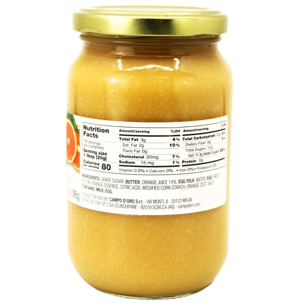CAMPO D'ORO orange curd with panettone, Italian holiday indulgence