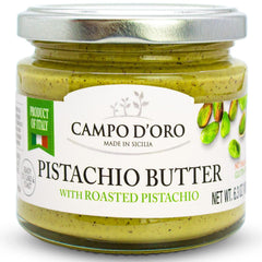 CAMPO D'ORO Pistachio Butter Spread on toast reveals creamy, nutty breakfast goodness