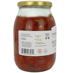 Campo D'Oro olives and capers highlight authentic Sicilian flavor in close-up.