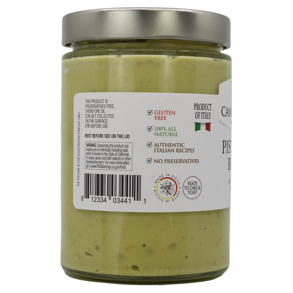 Campo D'Oro Pistachio Butter Sweet Cream as a pastry filling for gourmet desserts.