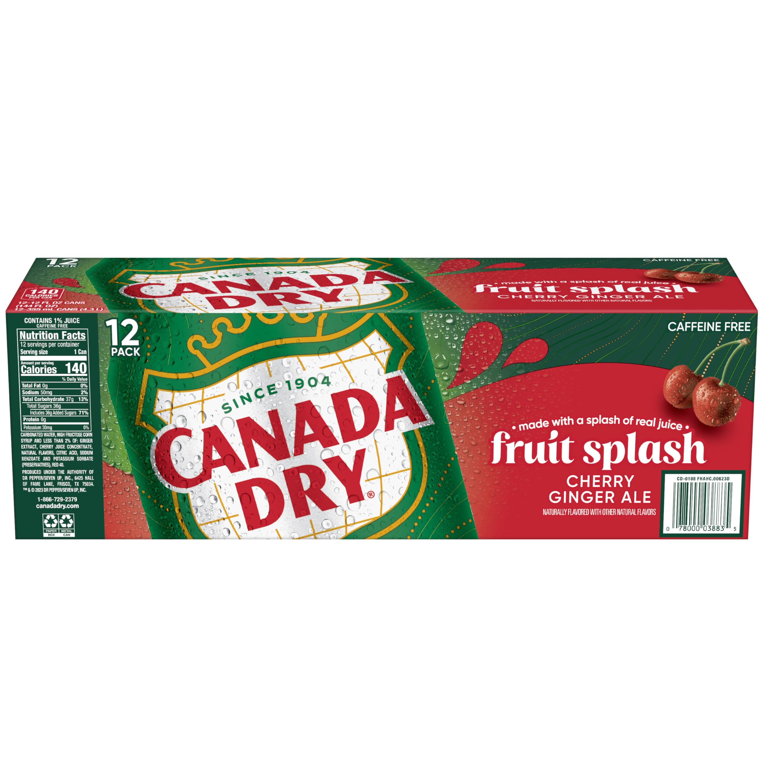 Relaxing porch moment with Canada Dry Fruit Splash Cherry Ginger Ale in hand