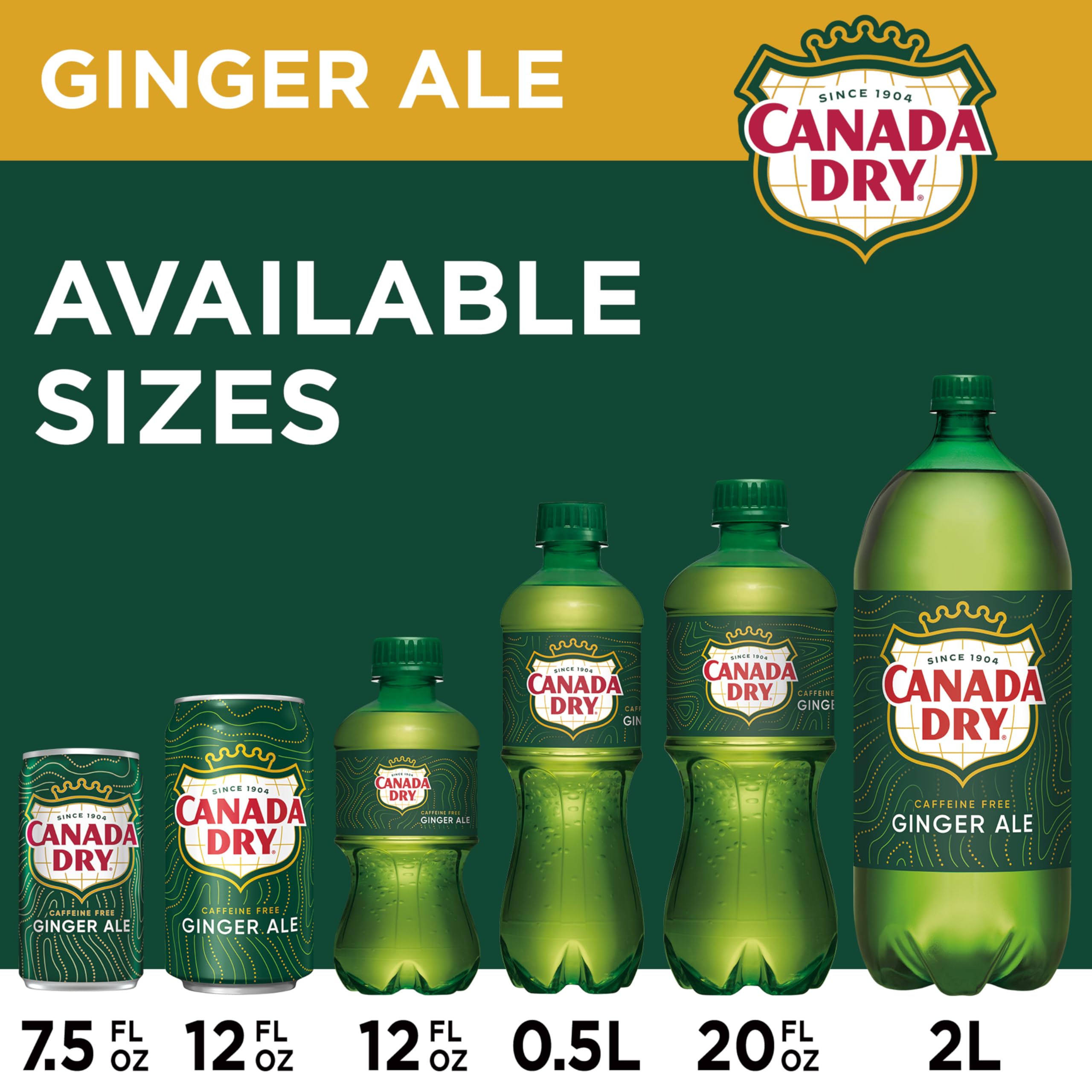Canada Dry Ginger Ale pour into glass with ice for crisp taste.