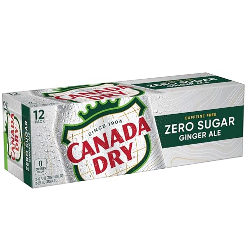 Canada Dry Zero Sugar Ginger Ale cans closeup—crisp bubbles and color.