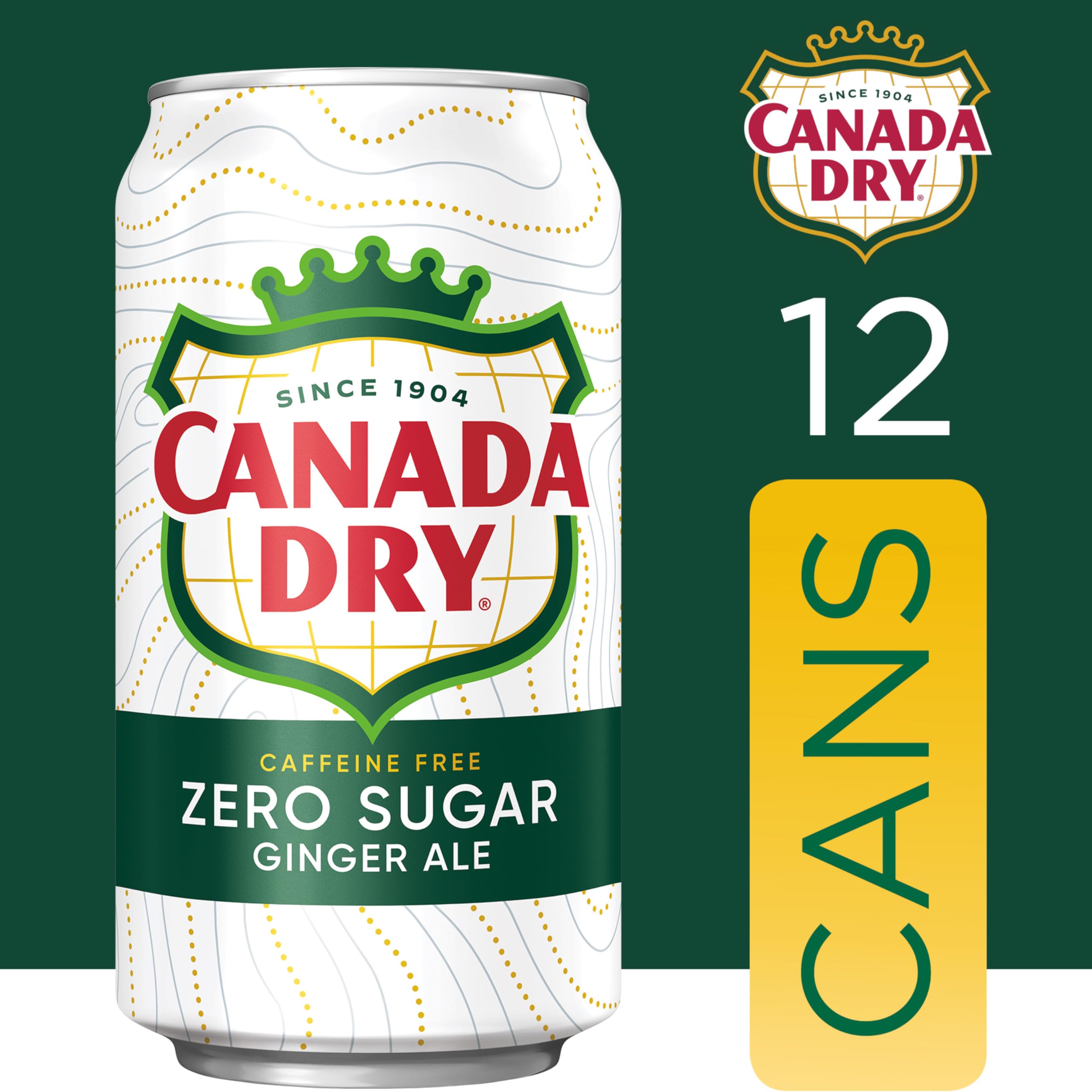 Canada Dry Zero Sugar Ginger Ale glass pour—bright ginger aroma and bubbles.