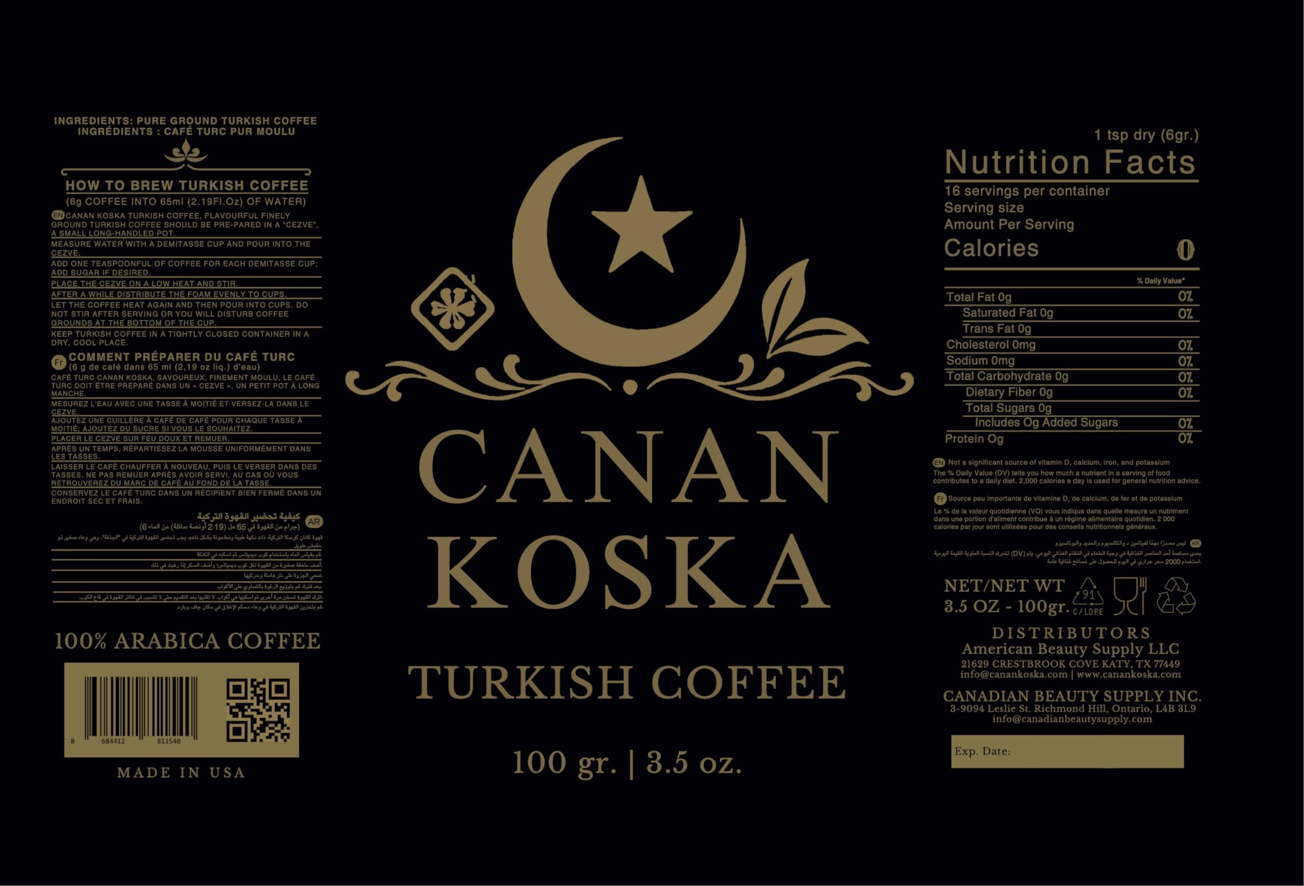 Canan Koska 100% Arabica finely ground for smooth cezve brewing