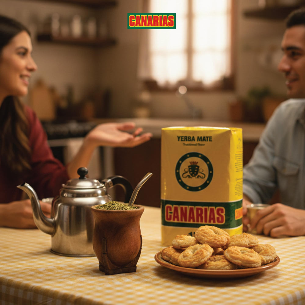 Canarias Yerba Mate 500g bulk bag shows premium leaves