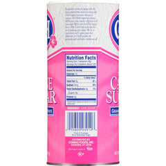 C&H sugar canister resealable spout for fresh, mess-free storage.