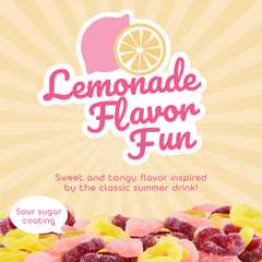 Candifi Lemonade Rings dye-free color from real fruit and veg extracts.