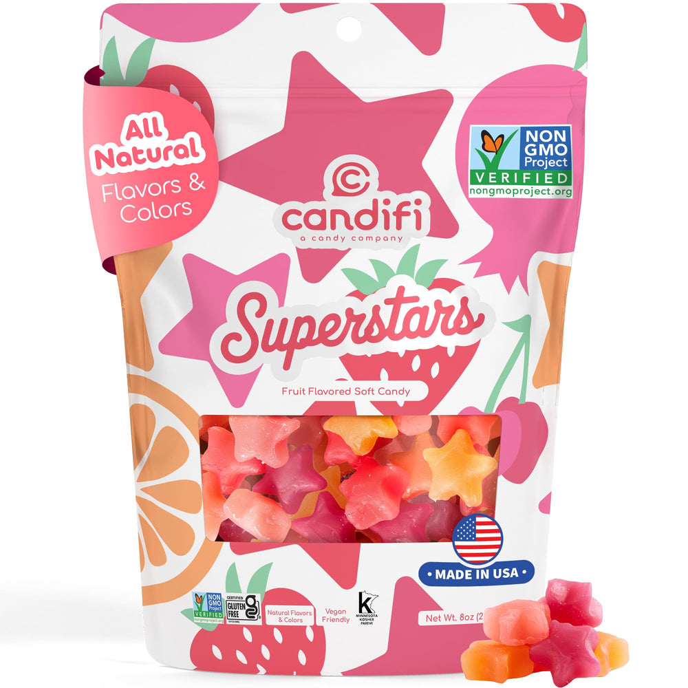 Gift-ready Candifi Superstars packaging for celebrations