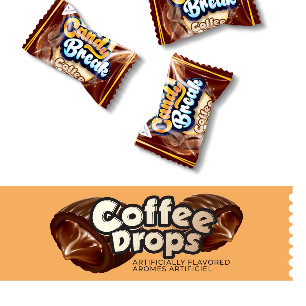Candy Break Coffee Drops individually wrapped image emphasizes freshness and easy sharing.