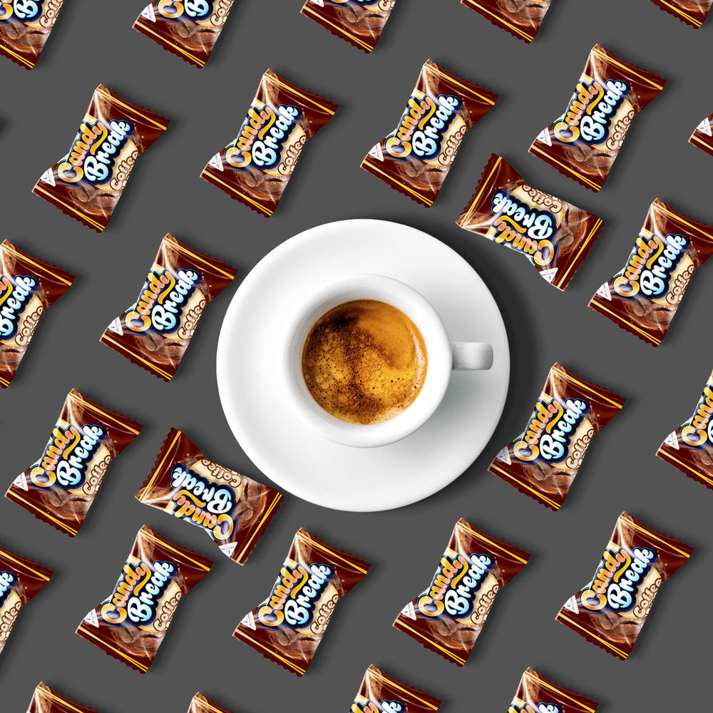 Candy Break Coffee Drops serving-plate image invites sharing at gatherings.