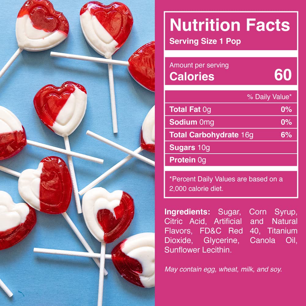 Candy Creek Heart Lollipop packaging shows bulk box ready for sharing