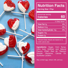 Candy Creek Heart Lollipop packaging shows bulk box ready for sharing