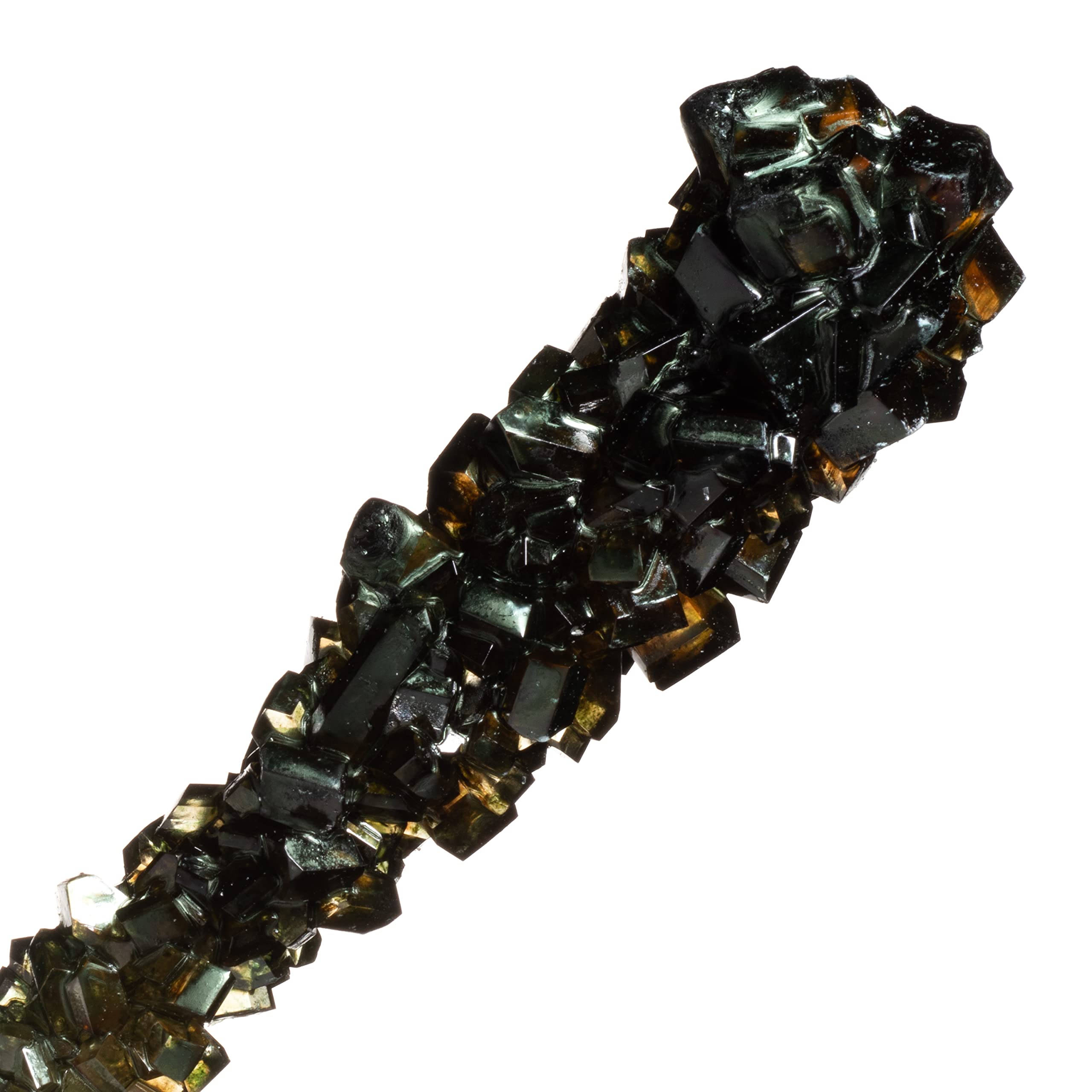 Candy Envy 12-pack black rock candy sticks ready for party favors.