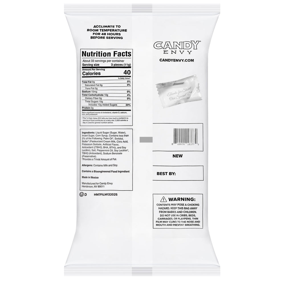 13 oz bag yields many servings for guests at events.