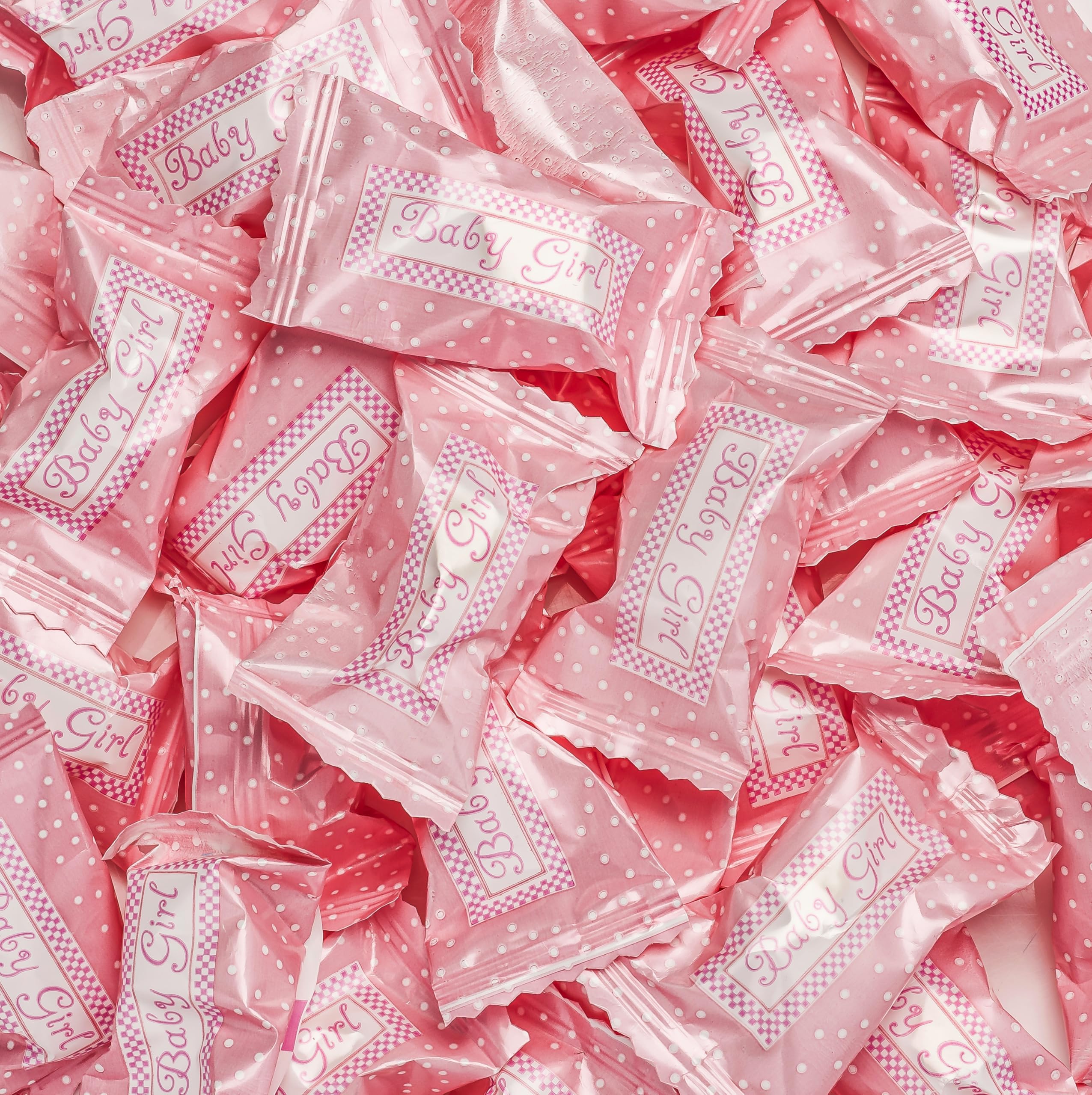 Candy Envy Baby Girl Buttermints 100 wrappers; easy, mess-free sharing