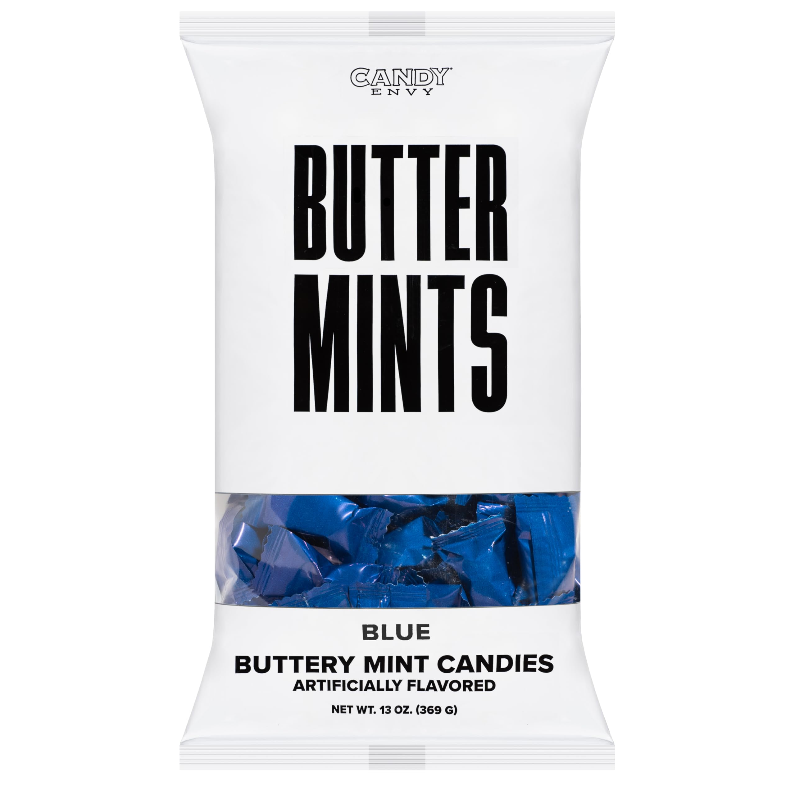 Candy Envy blue-wrapped buttermints snack time quick refresh