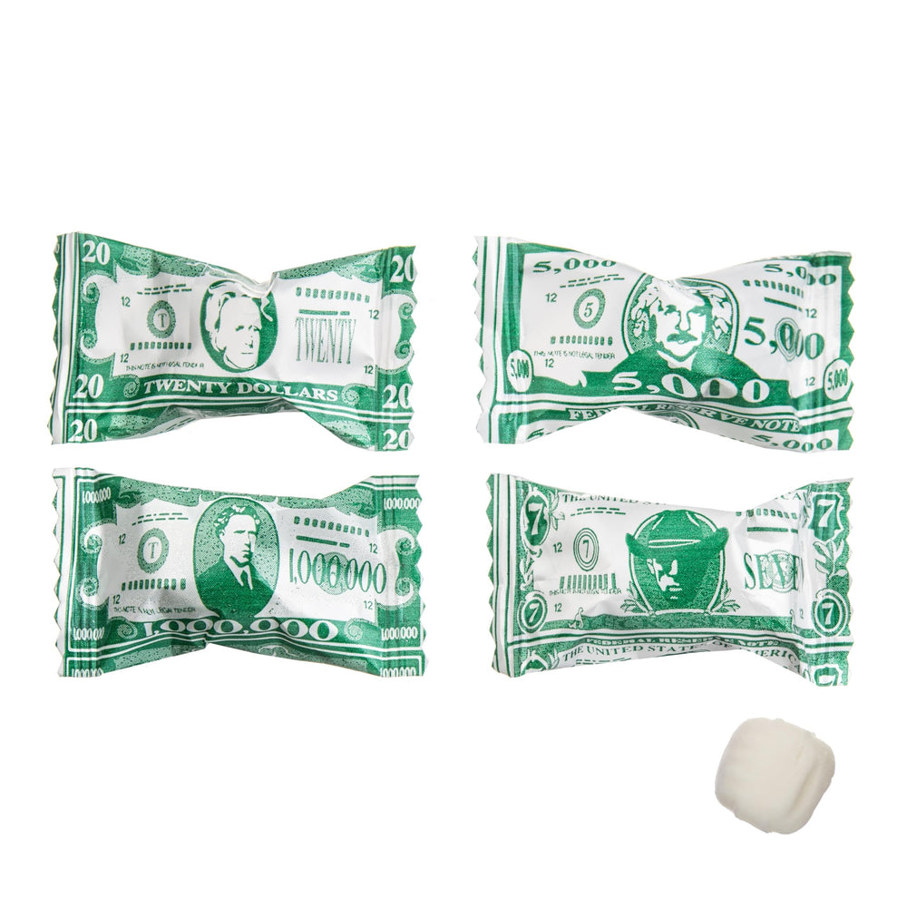 Candy Envy dollar-bill designs collection close-up ideal for money-themed celebrations and giveaways