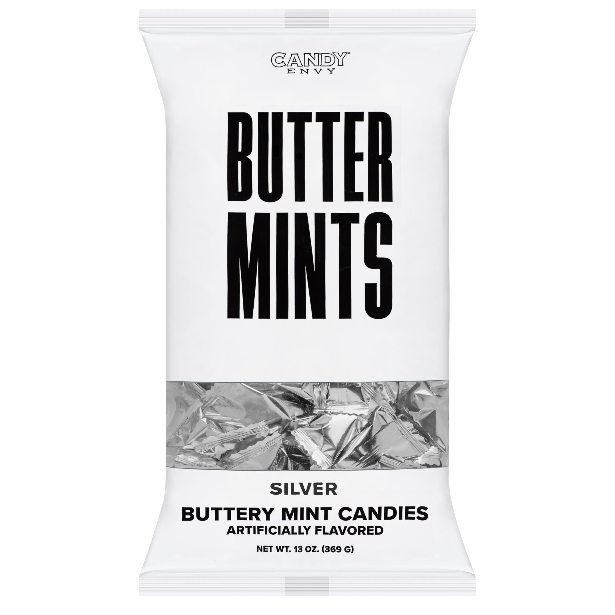 Candy Envy individually wrapped mints, convenient for guests and sharing.