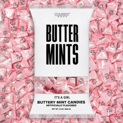 Candy Envy Its A Girl 13oz bag offers festive mints for baby showers and favors.