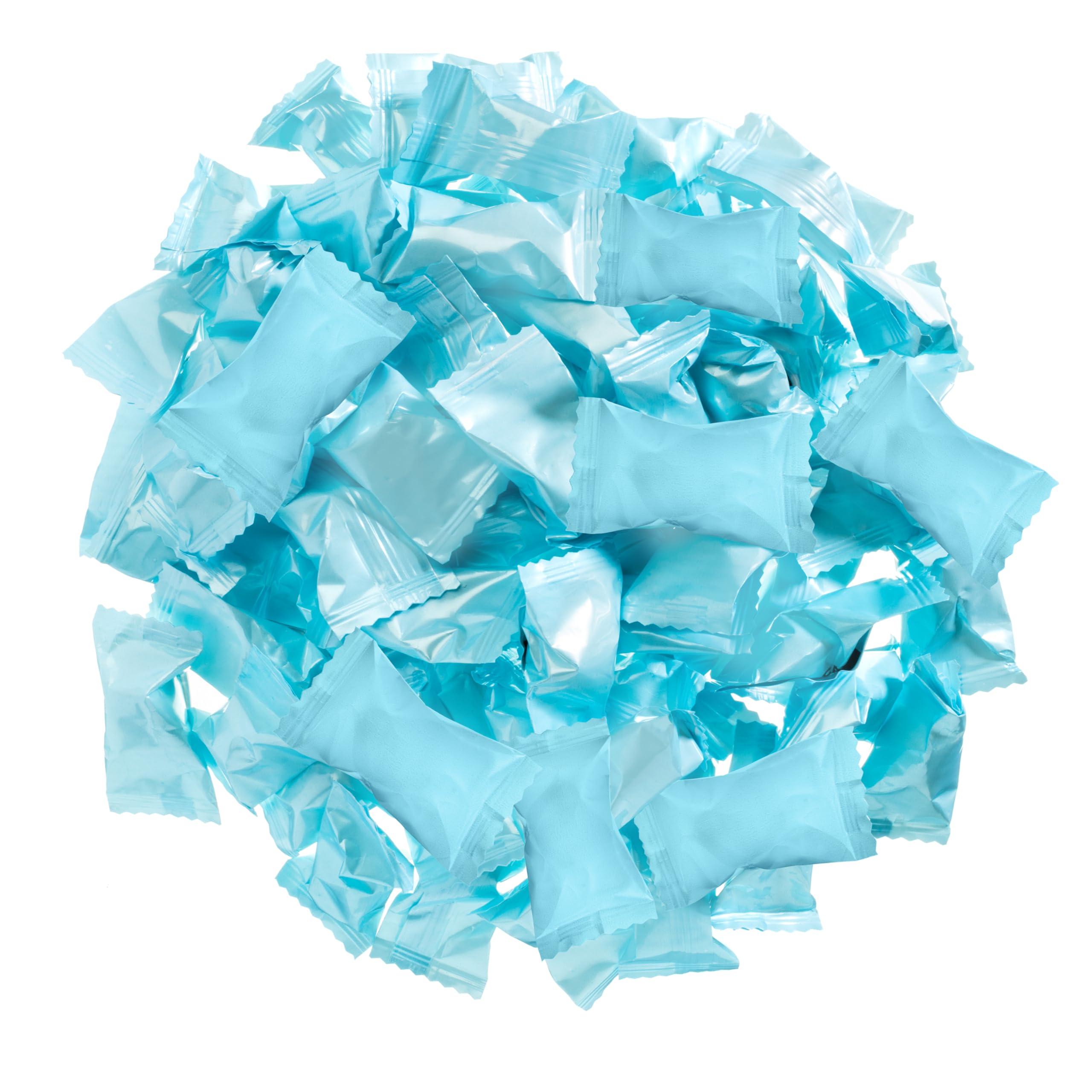 Candy Envy light blue wrappers add a refined look