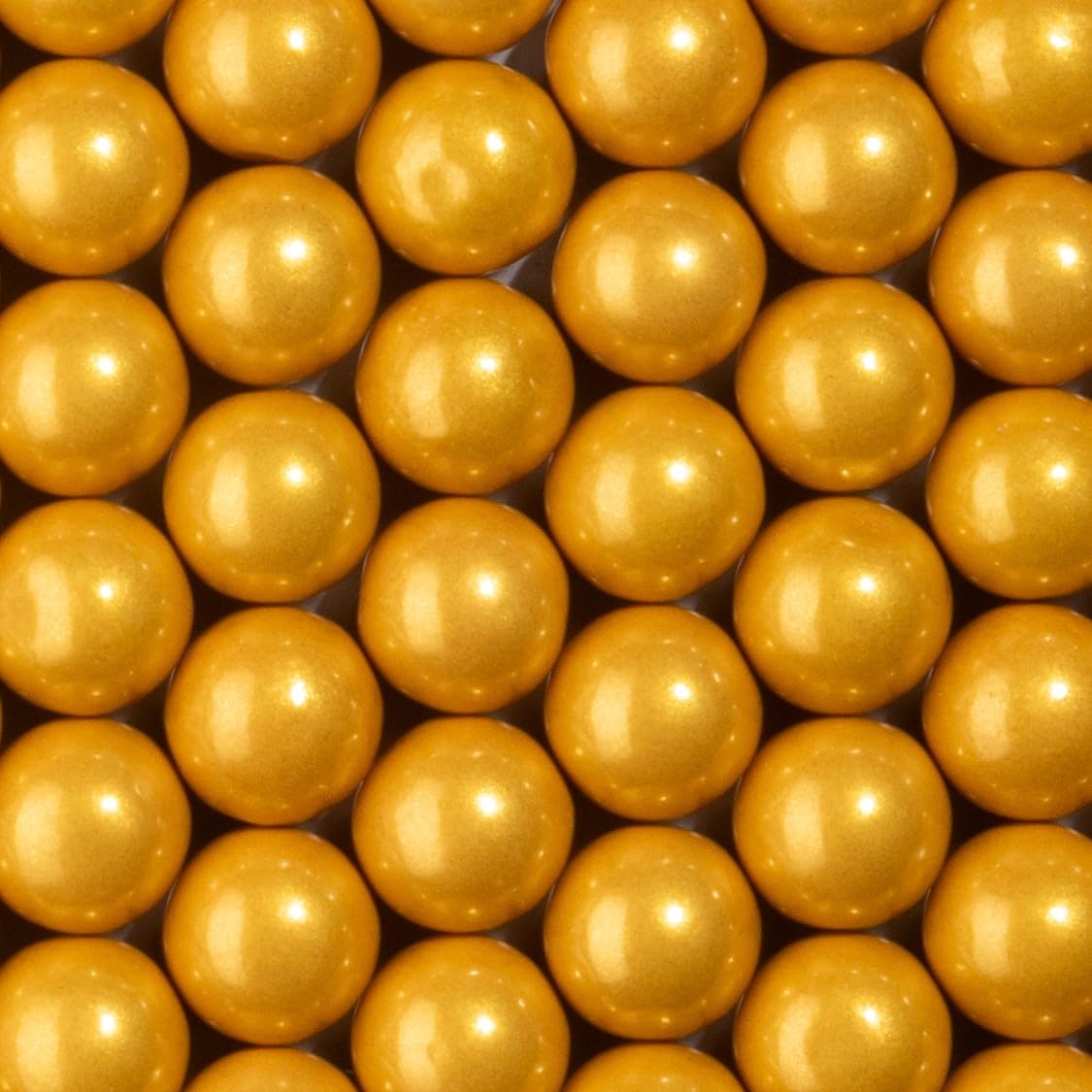 Candy Envy No-branding Shimmer Gold Gumballs for display variety.