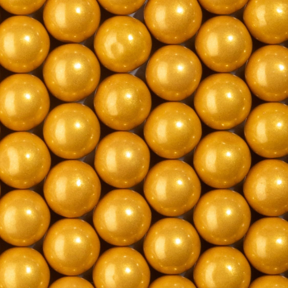 Candy Envy No-branding Shimmer Gold Gumballs for display variety.