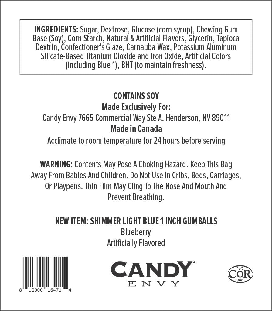 Candy Envy party-favor gumballs light-blue showcased