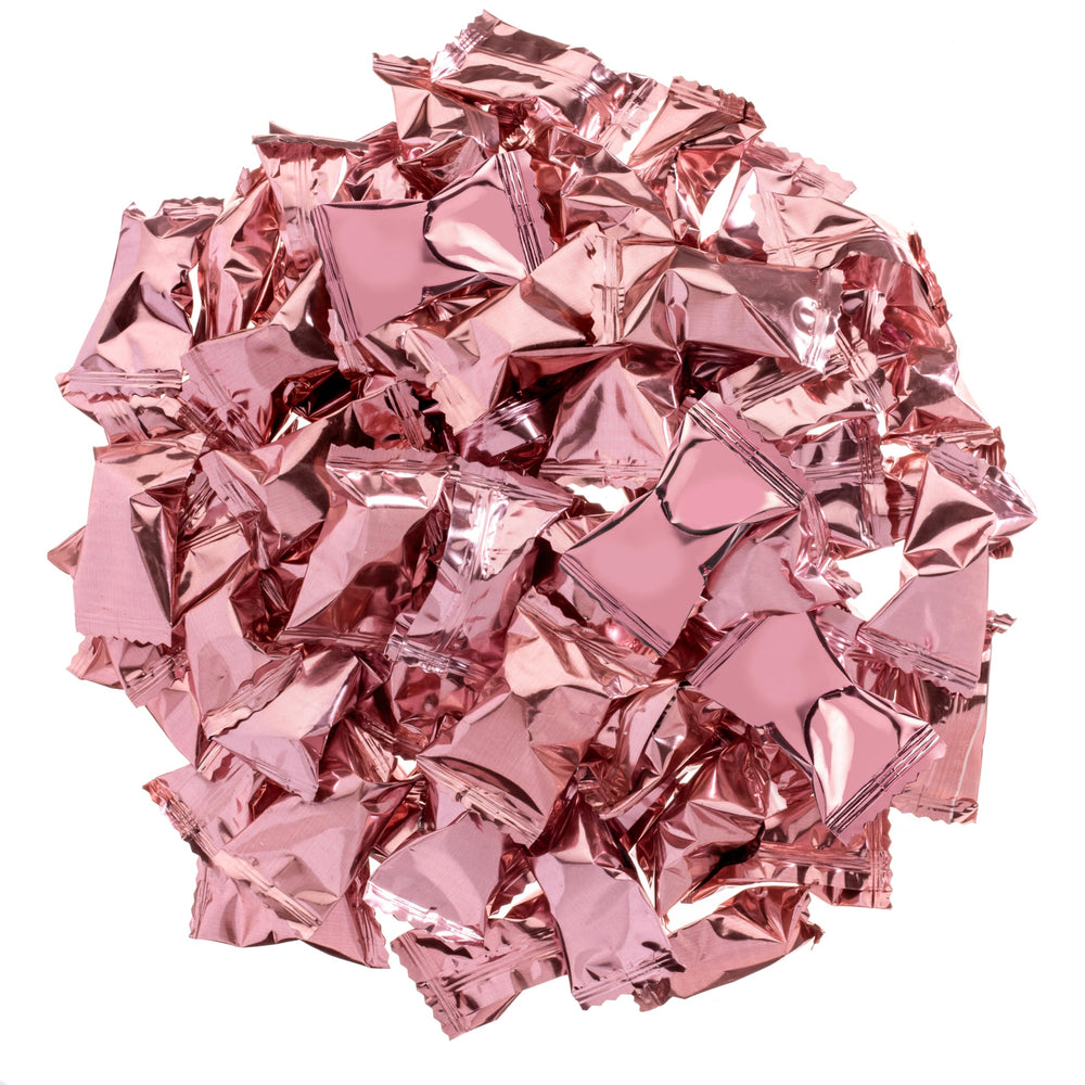 Candy Envy Rose Gold Foil Buttermints in party favors for celebrations