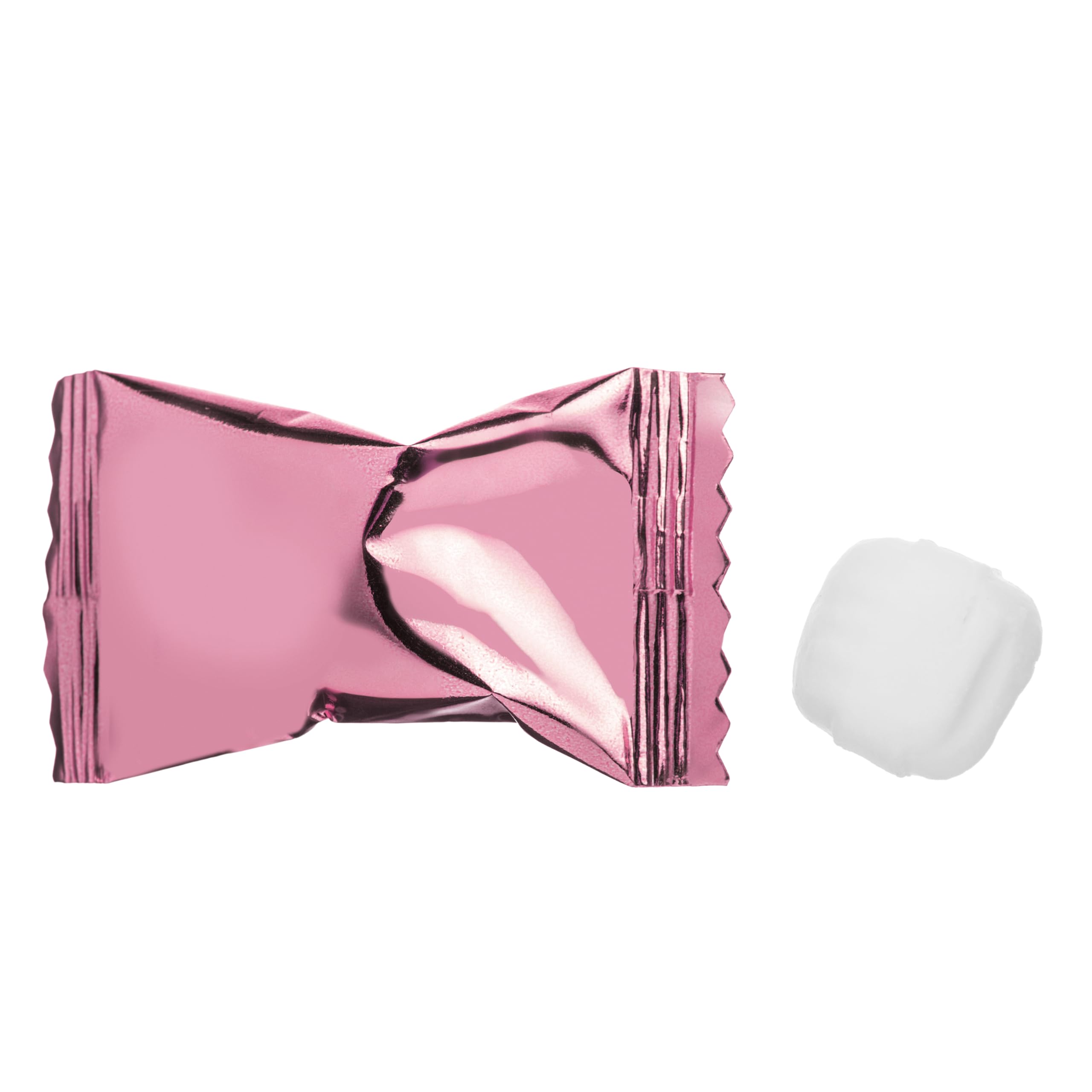 Candy Envy Rose Gold Foil Buttermints arranged on a serving dish for elegant events