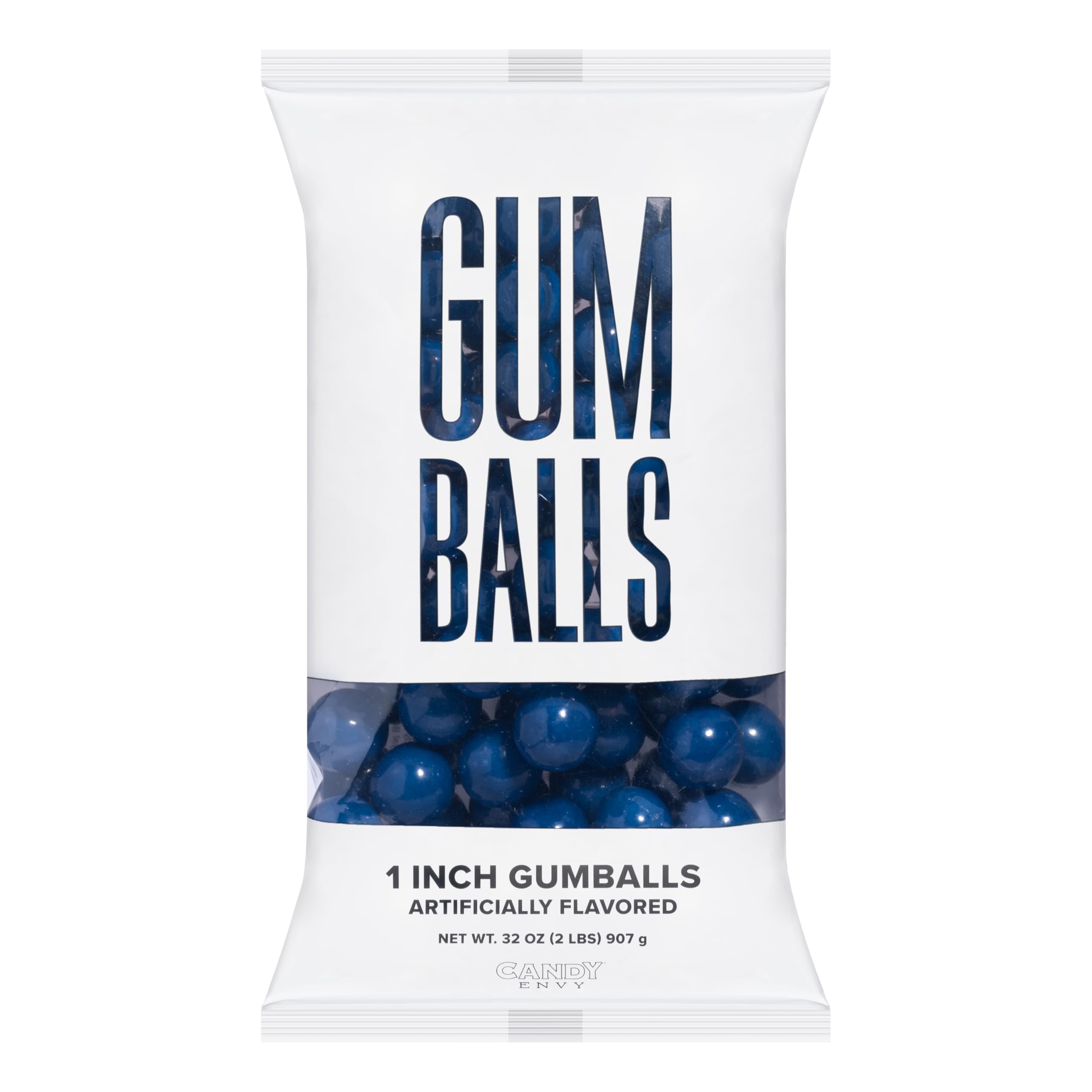 Candy Envy Royal Blue Gumballs no branding on the surface.