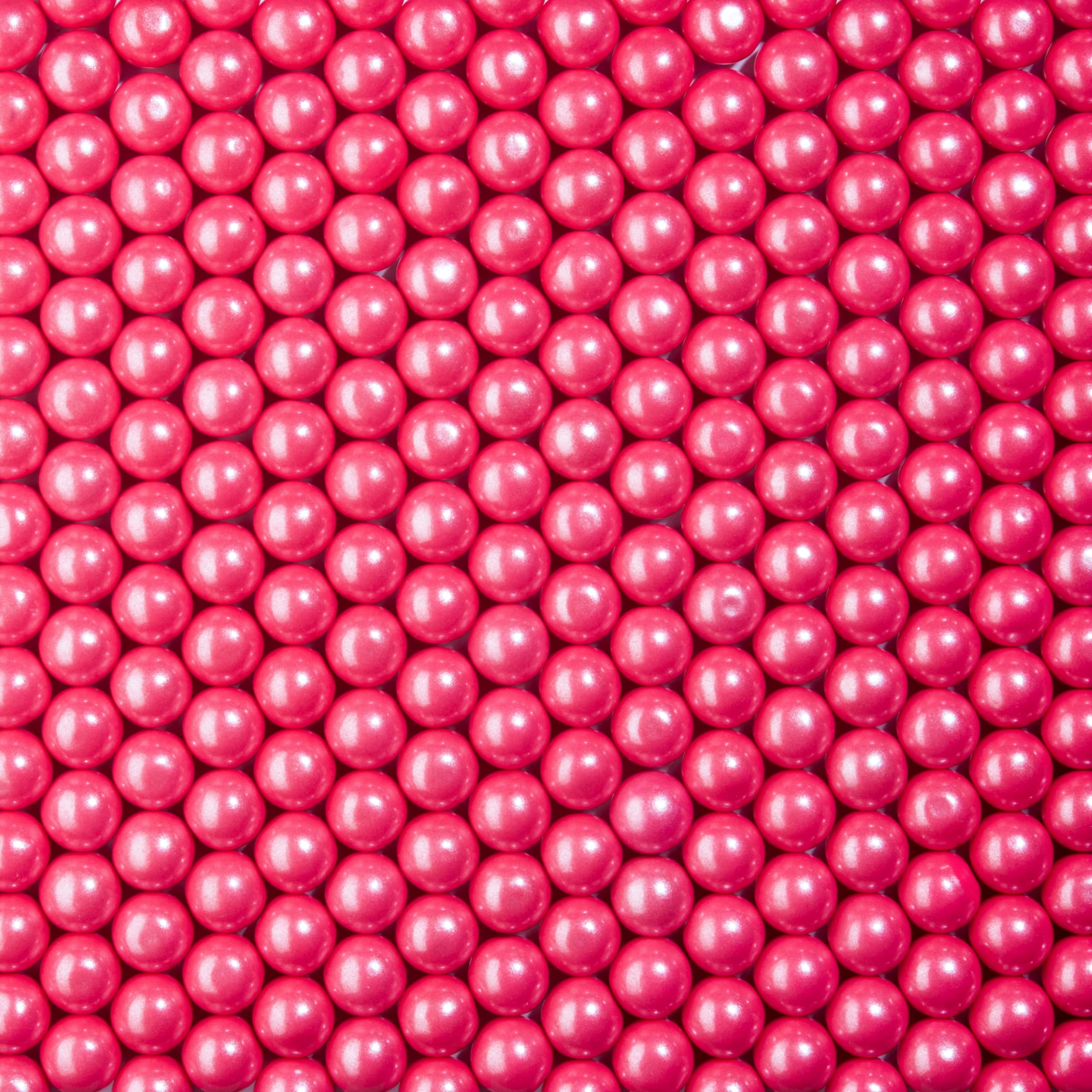Candy Envy Shimmer Pink Gumballs 1 inch ingredients label