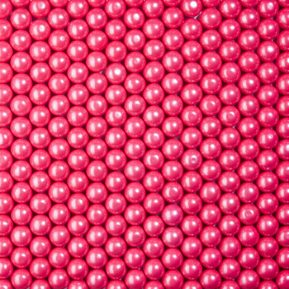 Candy Envy Shimmer Pink Gumballs 1 inch ingredients label