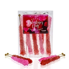 Candy Envy Valentine's rock candy stick red, ideal for gifting.
