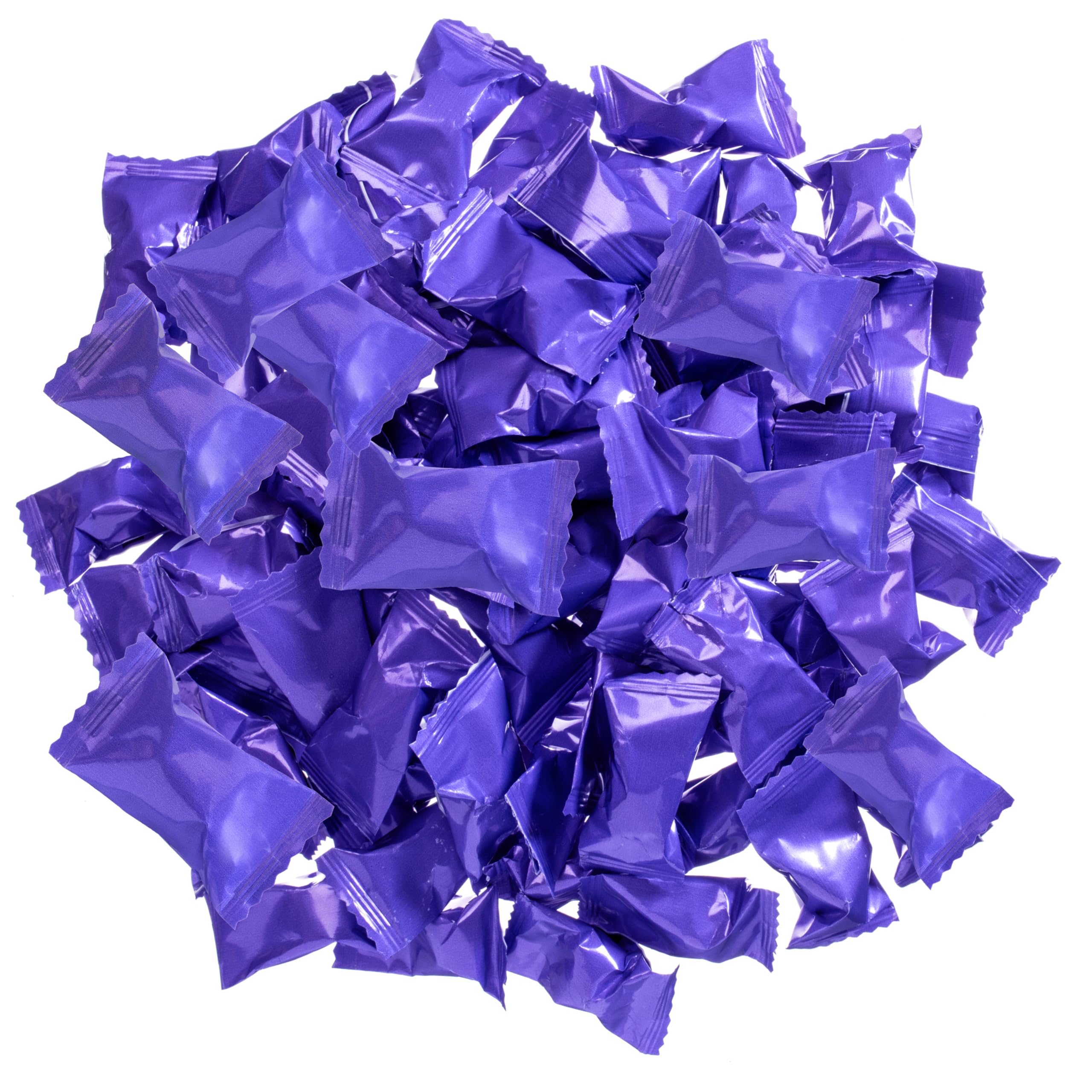 Candy Envy violet-wrapper detail emphasizing premium presentation and mint texture.