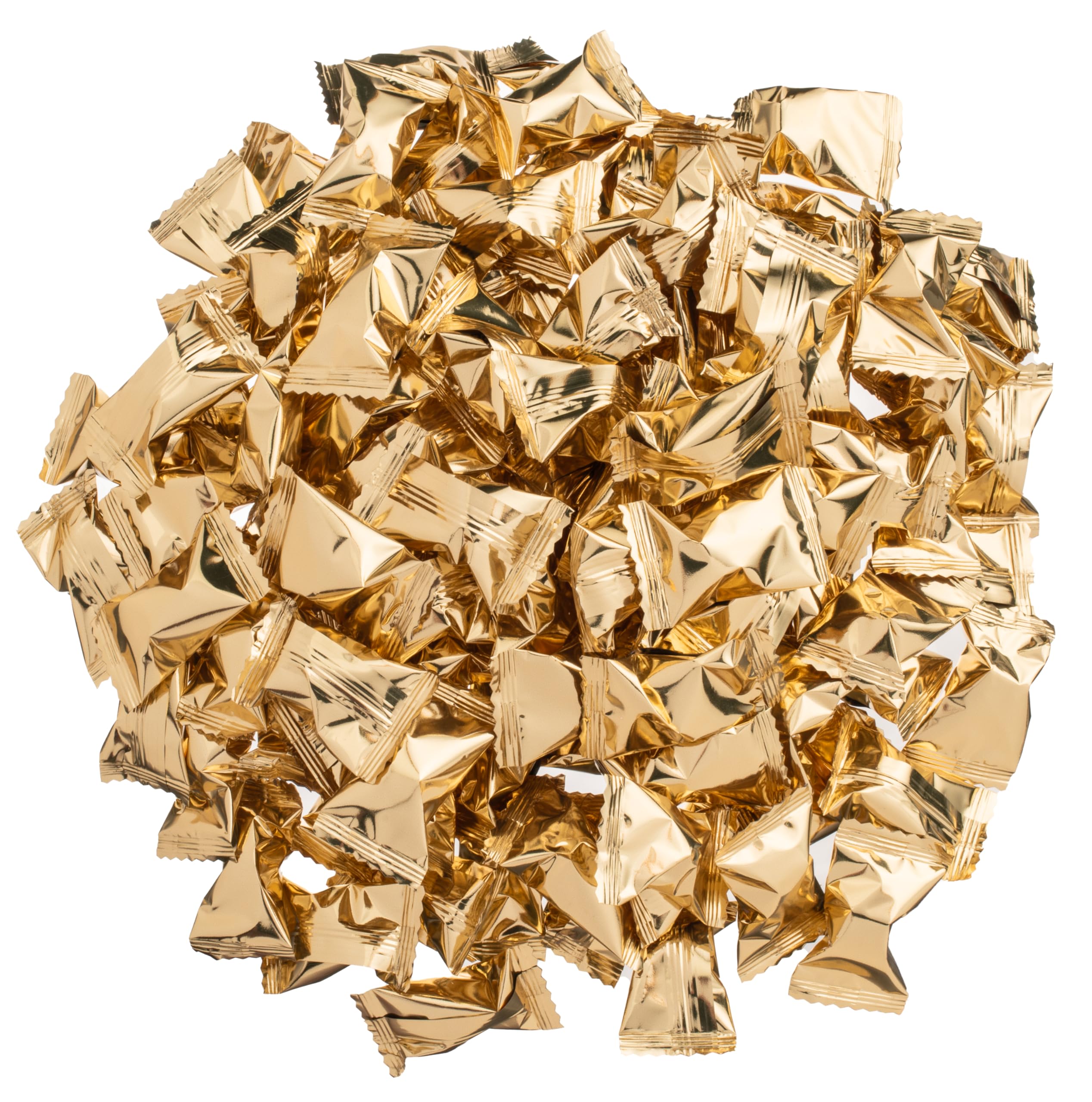 Candy Envy wedding favors with elegant gold foil wrap.