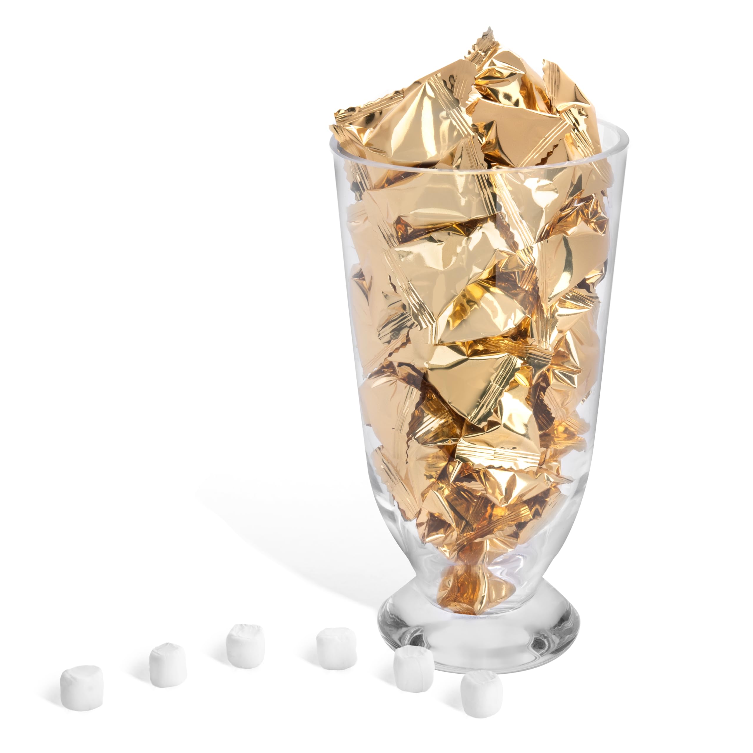Candy Envy white mints individually wrapped for freshness.